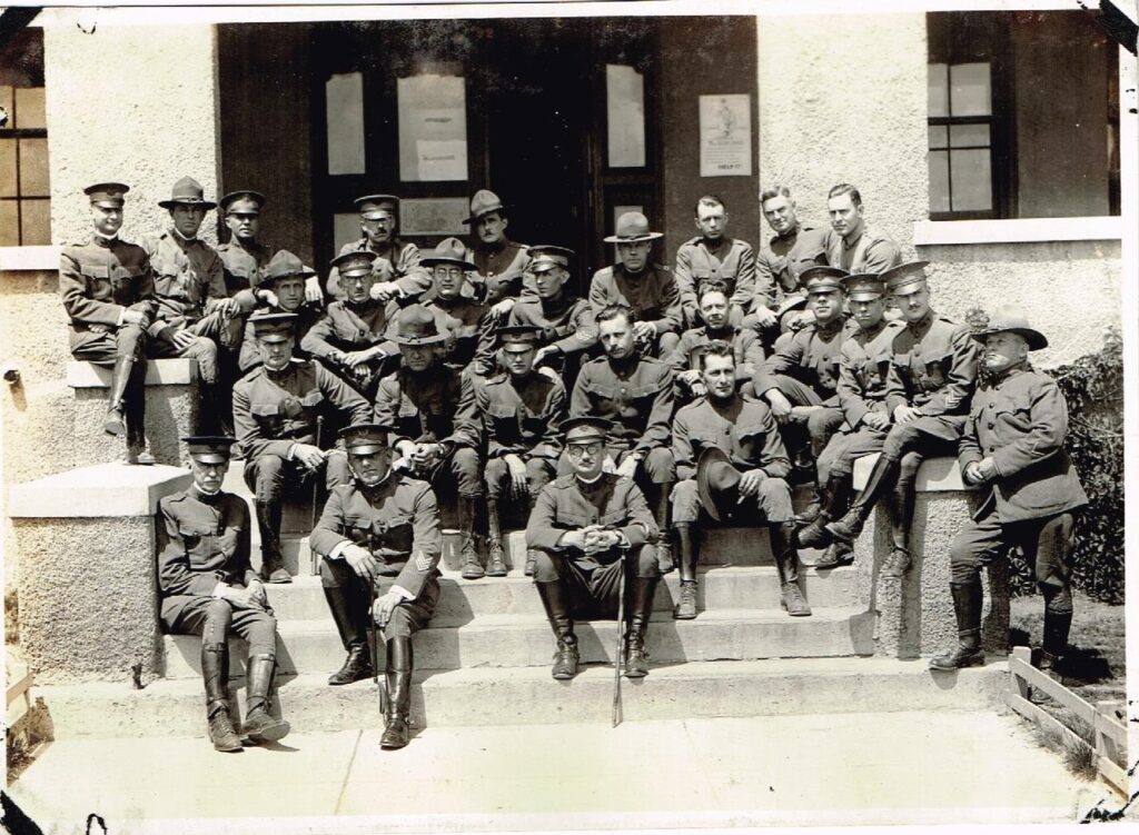 Doctors and other medical staff at Fort Bayard Army Hospital during World War I.  